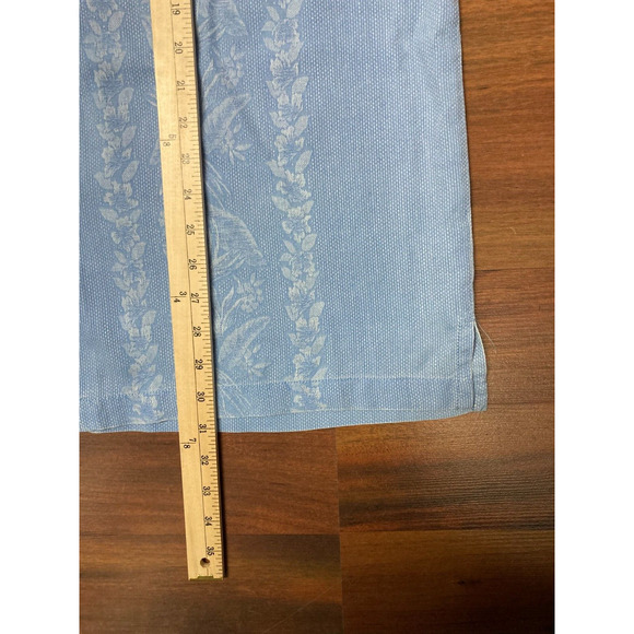 Tommy Bahama Men size XL Blue Silk Patterned Original Fit Shirt Short Sleeve - Picture 5 of 6